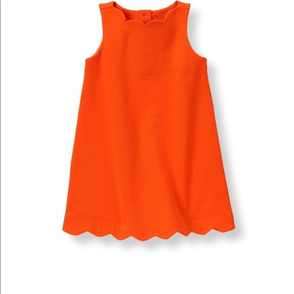 12-18 mo. Orange Scalloped Dress